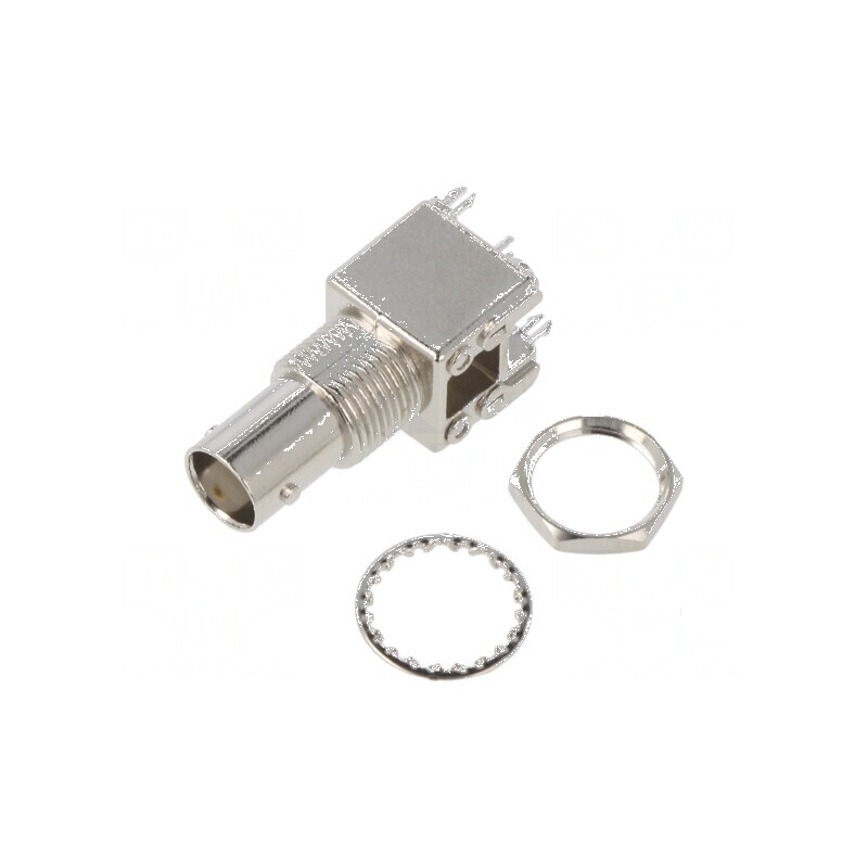 Conector BNC soclu mamă drept 50Ω THT pentru montare pe panou | Electronic-mag.ro | Componente Electronice
