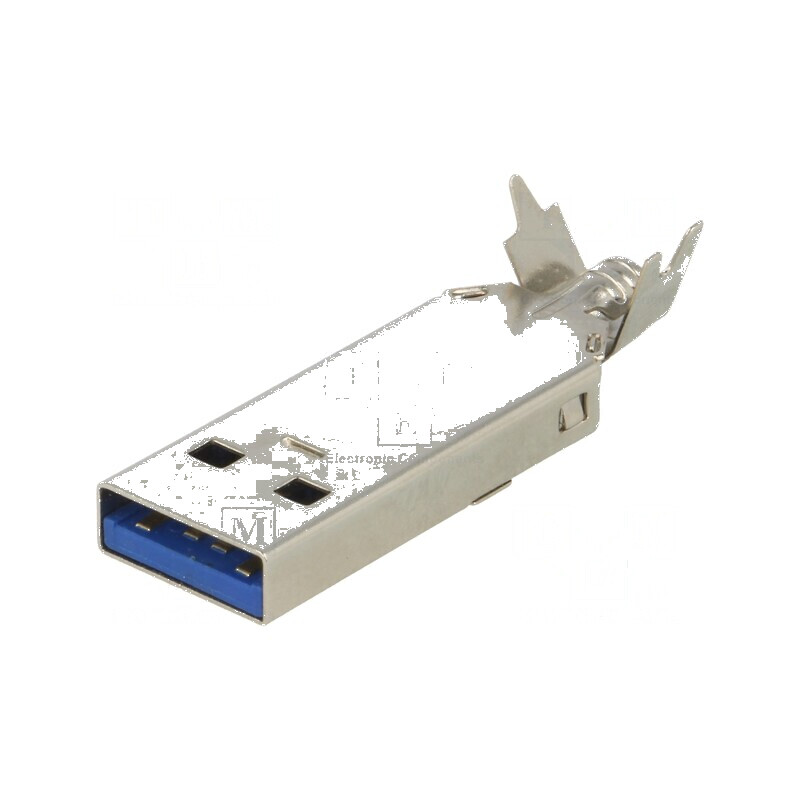 Conector USB A mufă cablu lipire drept USB 3.0 1A 30V | Electronic-mag.ro | Componente Electronice