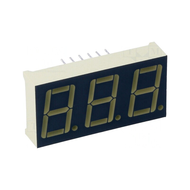 Afișaj LED 7 segmente 14,2mm roșu cu număr de caracter 3 | Electronic-mag.ro | Componente Electronice Afișaj LED 7 segmente 14,2mm roșu cu număr de caracter 3 | Electronic-mag.ro | Componente Electronice