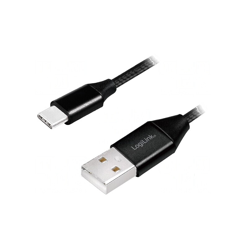 Cablu USB 2.0 A la C 0,3m negru PVC textilă | Electronic-mag.ro | Componente Electronice Cablu USB 2.0 A la C 0,3m negru PVC textilă | Electronic-mag.ro | Componente Electronice
