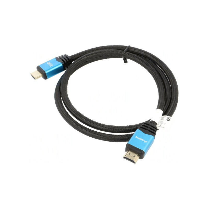 Cablu HDMI 2.0 textil 1m negru | Electronic-mag.ro | Componente Electronice