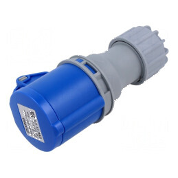 Conector alimentare AC 16A IEC 60309 IP44 mufă mamă 3 pini | Electronic-mag.ro | Componente Electronice