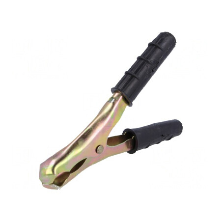 Bornă crocodil 300A neagră pentru prindere max. 30mm | Electronic-mag.ro | Componente Electronice