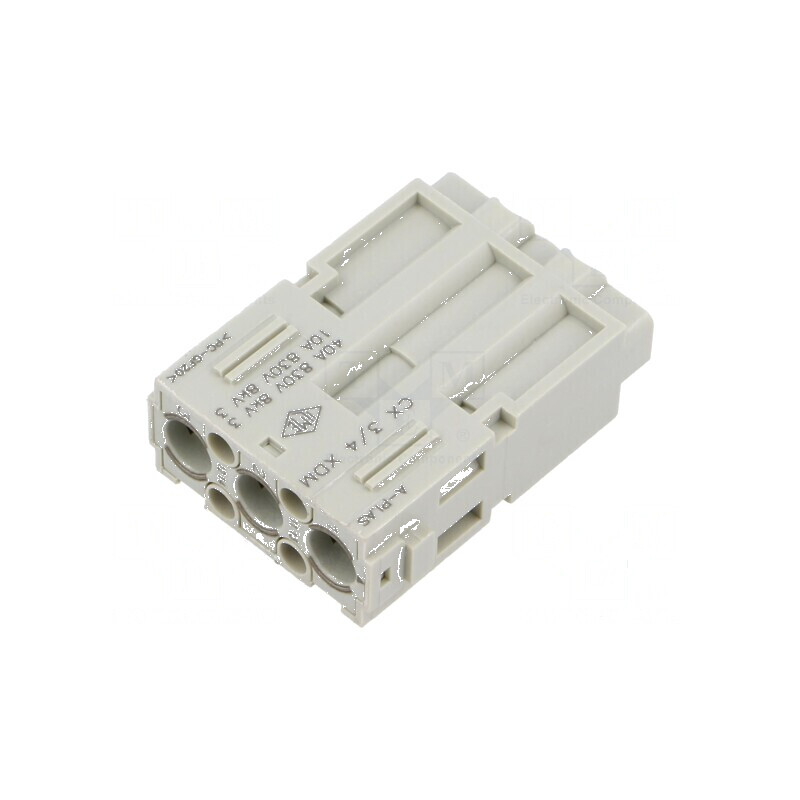 Conector HDC MIXO PIN 3, 40A, 600V - inserturi de contact tată | Electronic-mag.ro | Componente Electronice Conector HDC MIXO PIN 3, 40A, 600V - inserturi de contact tată | Electronic-mag.ro | Componente Electronice