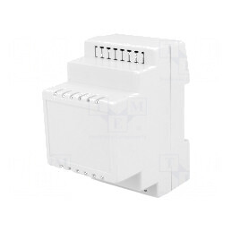 Carcasă ABS gri pentru şină DIN, dimensiuni 90mm x 53mm x 71mm | Electronic-mag.ro | Componente Electronice