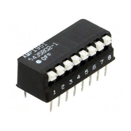 Comutator DIP-SWITCH 8 Secțiuni OFF-ON 2 -55÷105°C | Electronic-mag.ro | Componente Electronice