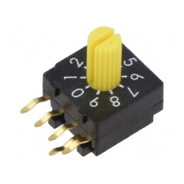 Întrerupător codificare Poz 10 PCB THT 100mΩ 2,54mm | Electronic-mag.ro | Componente Electronice