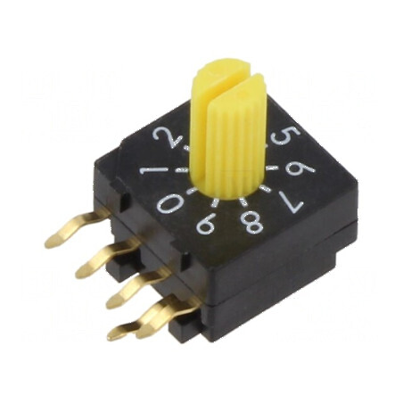 Întrerupător codificare Poz 10 PCB THT 100mΩ 2,54mm | Electronic-mag.ro | Componente Electronice