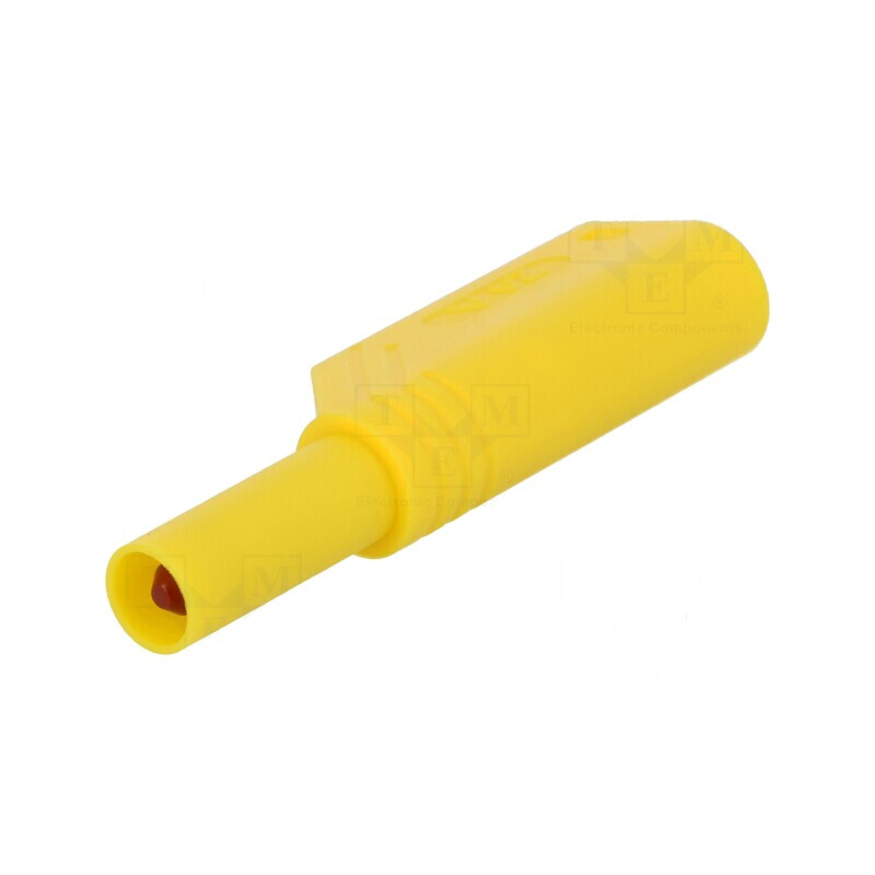 Conector banană 4mm 24A 1kVDC galben 0,5-2,5mm2 | Electronic-mag.ro | Componente Electronice Conector banană 4mm 24A 1kVDC galben 0,5-2,5mm2 | Electronic-mag.ro | Componente Electronice