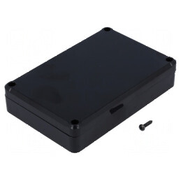 Carcasă universală ABS neagră 80mm x 120mm x 27,5mm | Electronic-mag.ro | Componente Electronice