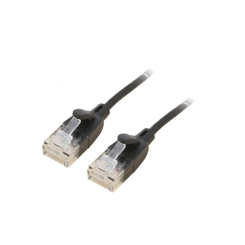 Cablu patch U/UTP 6a OFC PVC negru 5m aurit 8 fire | Electronic-mag.ro | Componente Electronice Cablu patch U/UTP 6a OFC PVC negru 5m aurit 8 fire | Electronic-mag.ro | Componente Electronice