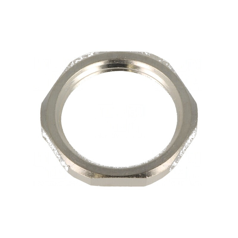 Piuliță M25 cu împământare din alamă nichelată, grosime 3,5mm, cheie 30mm | Electronic-mag.ro | Componente Electronice Piuliță M25 cu împământare din alamă nichelată, grosime 3,5mm, cheie 30mm | Electronic-mag.ro | Componente Electronice