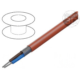 Cablu SiHF C 2x0,75mm2 Cu litat silicon roșu -60° până la 180°C | Electronic-mag.ro | Componente Electronice