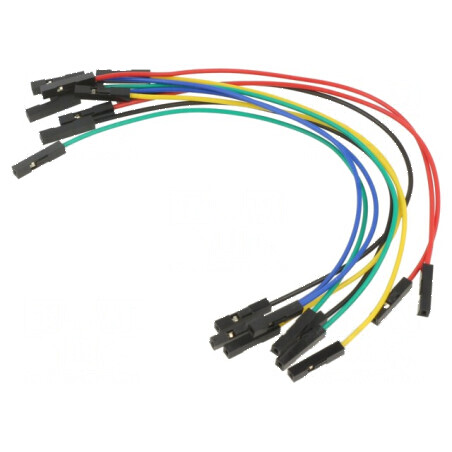 Cablu de conectare L 150mm mamă-mamă PIN 1 culori diferite | Electronic-mag.ro | Componente Electronice