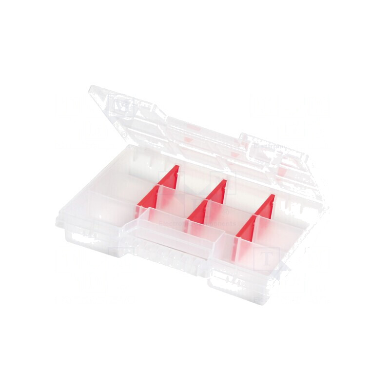 Container colectiv transparent cu partiții 195x155x35mm | Electronic-mag.ro | Componente Electronice Container colectiv transparent cu partiții 195x155x35mm | Electronic-mag.ro | Componente Electronice