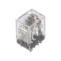 Releu electromagnetic DPDT 12VDC 10A | Electronic-mag.ro | Componente Electronice