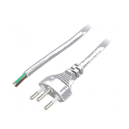 Cablu 3x1mm² SEV-1011 J mufă PVC 1,8m gri 10A 250V | Electronic-mag.ro | Componente Electronice