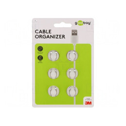 Set Clipsuri Tip P Albe pentru Cabluri | Electronic-mag.ro | Componente Electronice