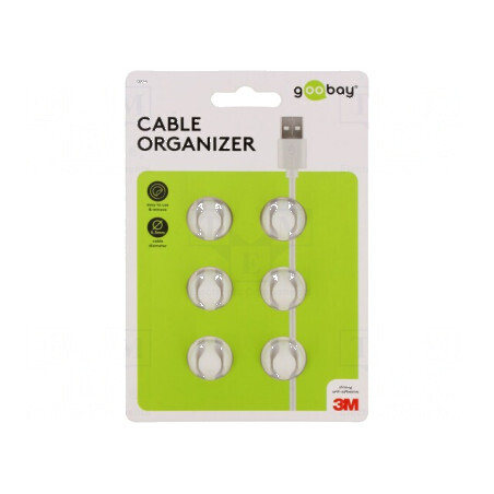 Set Clipsuri Tip P Albe pentru Cabluri | Electronic-mag.ro | Componente Electronice