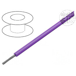 Cablu litat 20AWG TFE violet 600V 30m 1x20AWG | Electronic-mag.ro | Componente Electronice