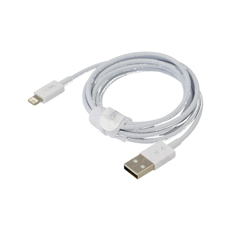 Cablu Apple Lightning USB A 1,5m alb textil 2,4A | Electronic-mag.ro | Componente Electronice Cablu Apple Lightning USB A 1,5m alb textil 2,4A | Electronic-mag.ro | Componente Electronice