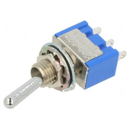 Comutator basculant 2 SPDT ON-ON 6A/125VAC pentru lipit | Electronic-mag.ro | Componente Electronice