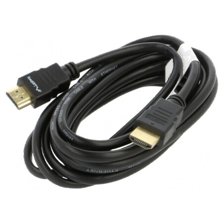 Cablu HDMI 1.4, 3m, negru, PVC, 30AWG, mufe ambele părţi | Electronic-mag.ro | Componente Electronice