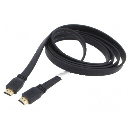 Cablu HDMI 2.0 1,8m PVC negru | Electronic-mag.ro | Componente Electronice