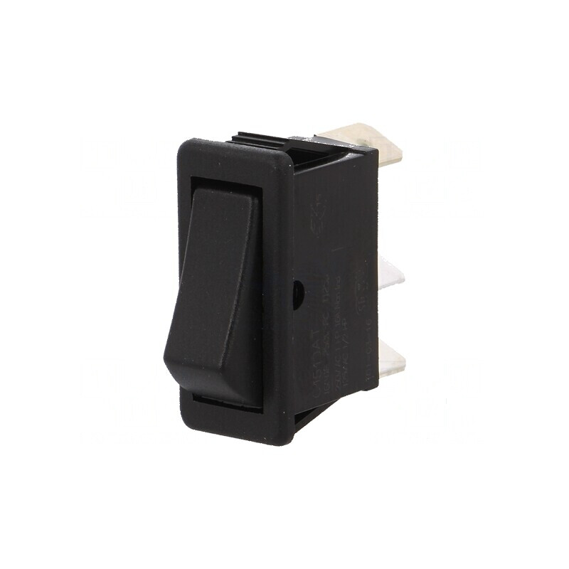 Rocker SPDT ON-ON 16A/250VAC negru | Electronic-mag.ro | Componente Electronice