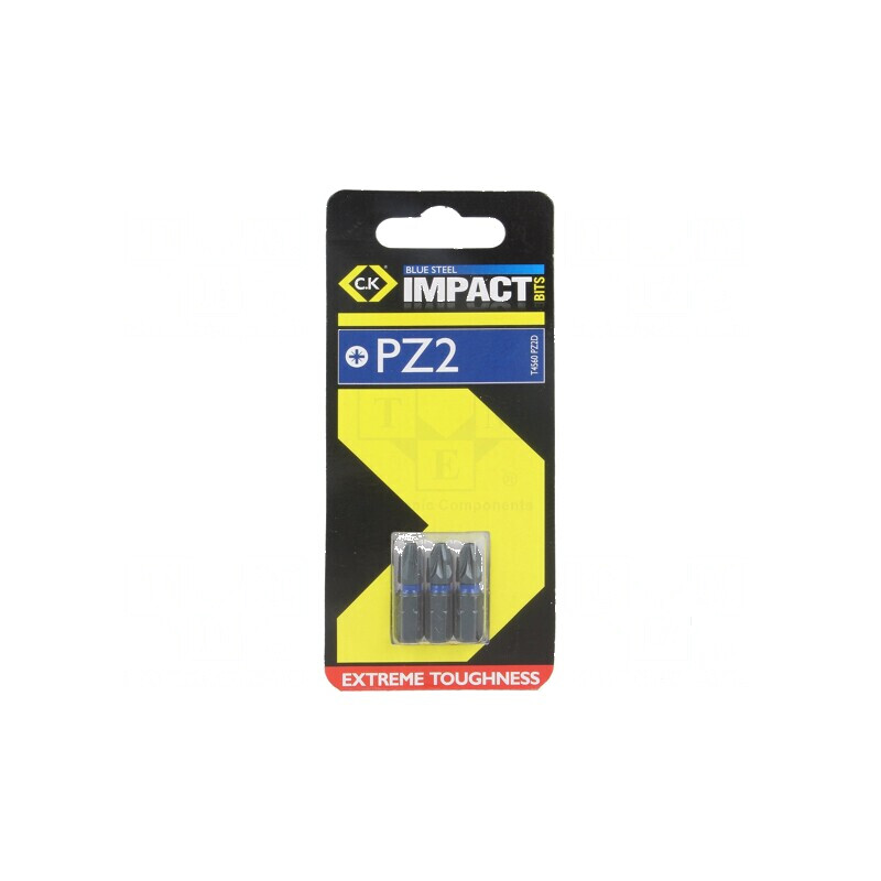 Capăt şurubelniţă Pozidriv® PZ2 25mm 3buc. | Electronic-mag.ro | Componente Electronice