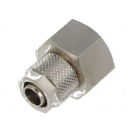 Conector filetat cu șurub, max. 15bar, din alamă nichelată, 8mm | Electronic-mag.ro | Componente Electronice
