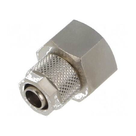 Conector filetat cu șurub, max. 15bar, din alamă nichelată, 8mm | Electronic-mag.ro | Componente Electronice