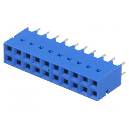 Conector PCB-PCB soclu mamă Dubox 2,54mm 20 PIN THT 2A FCI | Electronic-mag.ro | Componente Electronice