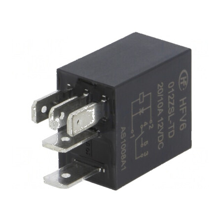 Releu electromagnetic SPDT 12VDC 30A pentru autovehicule | Electronic-mag.ro | Componente Electronice