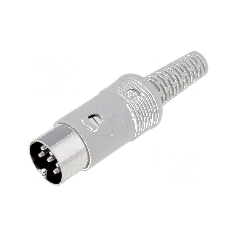 Conector DIN mufă tată 6 pini 240° pe cablu | Electronic-mag.ro | Componente Electronice Conector DIN mufă tată 6 pini 240° pe cablu | Electronic-mag.ro | Componente Electronice