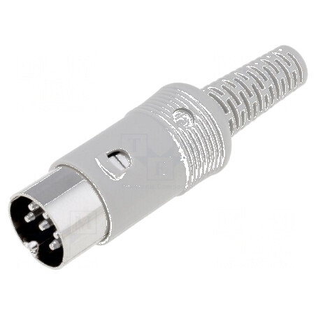 Conector DIN mufă tată 6 pini 240° pe cablu | Electronic-mag.ro | Componente Electronice