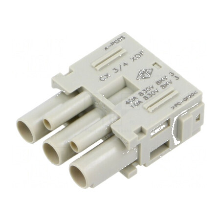 Conector HDC inserturi contact mamă MIXO PIN 3 40A 600V | Electronic-mag.ro | Componente Electronice