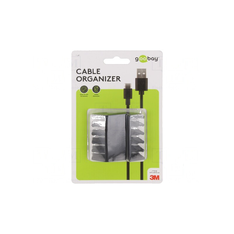 Set prindere neagră autoadeziv 2 bucati cvintuplă | Electronic-mag.ro | Componente Electronice