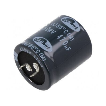 Condensator electrolitic SNAP-IN 470uF 400VDC Ø35x40mm ±20% | Electronic-mag.ro | Componente Electronice
