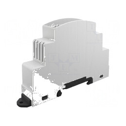 Carcasă pentru şină DIN 88,2mm x 18mm x 62mm gri Nr.mod: 1 | Electronic-mag.ro | Componente Electronice