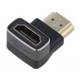 Adaptor HDMI HDCP 2.2 270° argintiu | Electronic-mag.ro | Componente Electronice