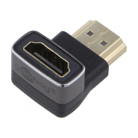 Adaptor HDMI HDCP 2.2 270° argintiu | Electronic-mag.ro | Componente Electronice