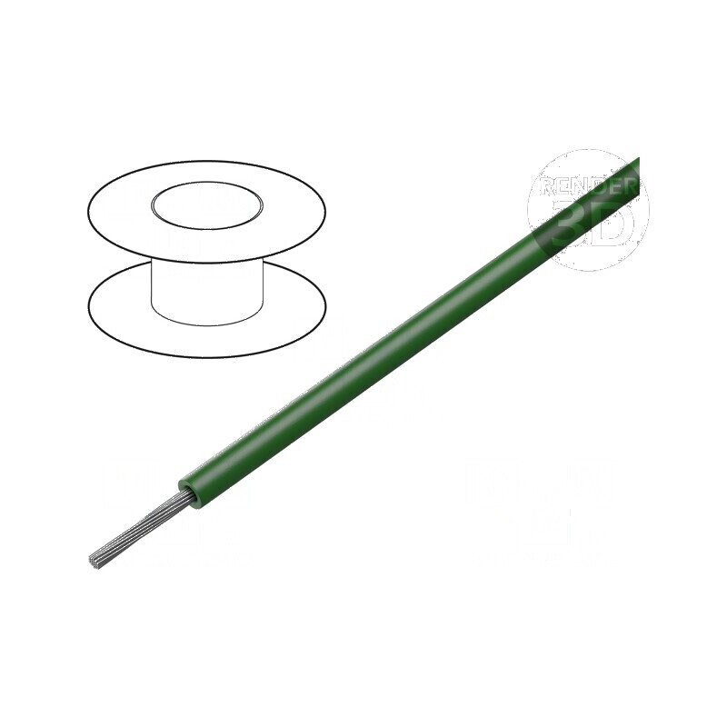 Cablu litat 22AWG TFE verde închis 300V 30m 100ft | Electronic-mag.ro | Componente Electronice Cablu litat 22AWG TFE verde închis 300V 30m 100ft | Electronic-mag.ro | Componente Electronice