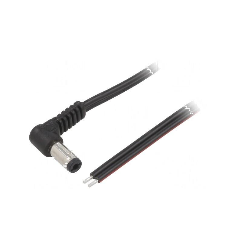 Cablu DC 5,5/2,1 Mufă Unghi Negru 1,5m 2x0,75mm² | Electronic-mag.ro | Componente Electronice Cablu DC 5,5/2,1 Mufă Unghi Negru 1,5m 2x0,75mm² | Electronic-mag.ro | Componente Electronice