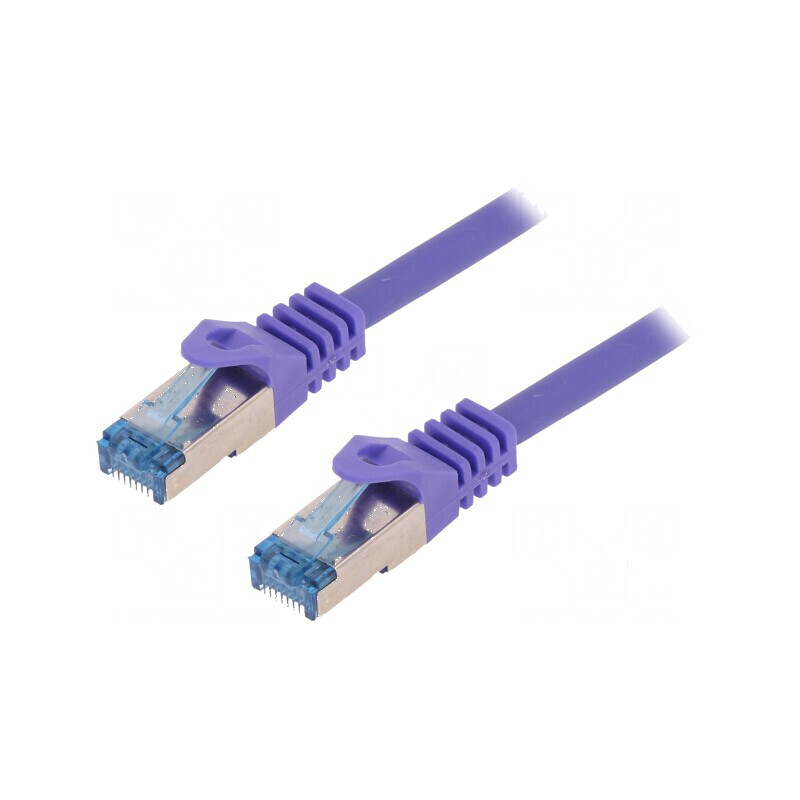 Cablu patch S/FTP 6a 2m LSZH violet 27AWG | Electronic-mag.ro | Componente Electronice