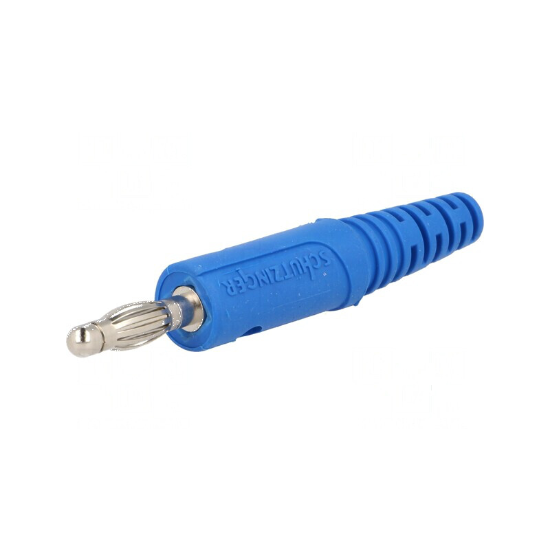 Conector banană 4mm 10A 33VAC 70VDC albastru nichelat | Electronic-mag.ro | Componente Electronice Conector banană 4mm 10A 33VAC 70VDC albastru nichelat | Electronic-mag.ro | Componente Electronice
