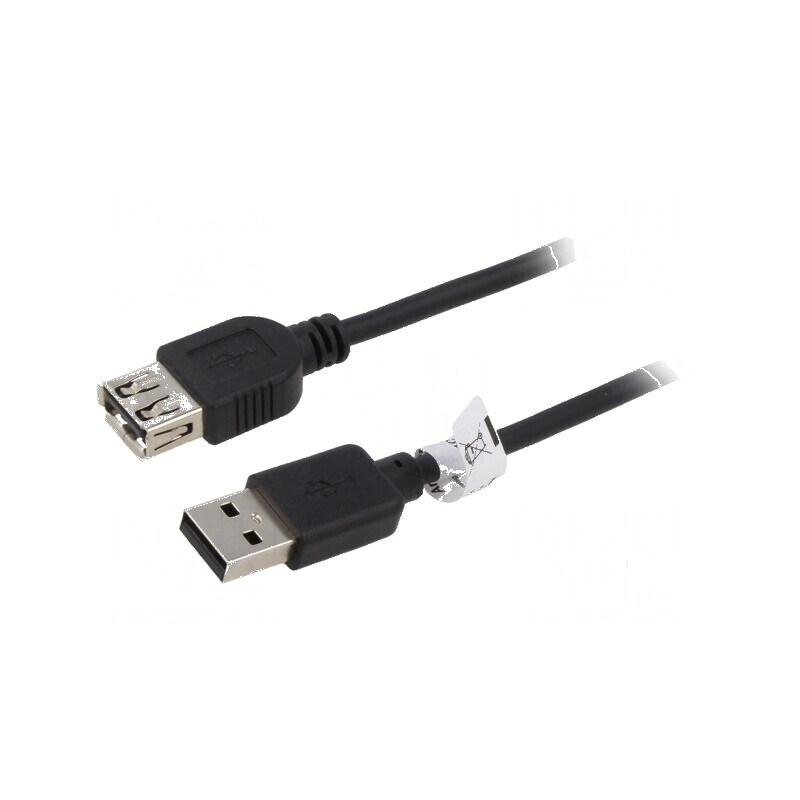 Cablu USB 2.0 A-A 5m negru cu PVC | Electronic-mag.ro | Componente Electronice Cablu USB 2.0 A-A 5m negru cu PVC | Electronic-mag.ro | Componente Electronice