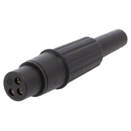 Conector XLR mufă mamă PIN 3 drept cablu lipire argintat | Electronic-mag.ro | Componente Electronice