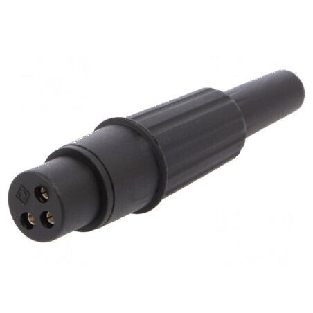 Conector XLR mufă mamă PIN 3 drept cablu lipire argintat | Electronic-mag.ro | Componente Electronice