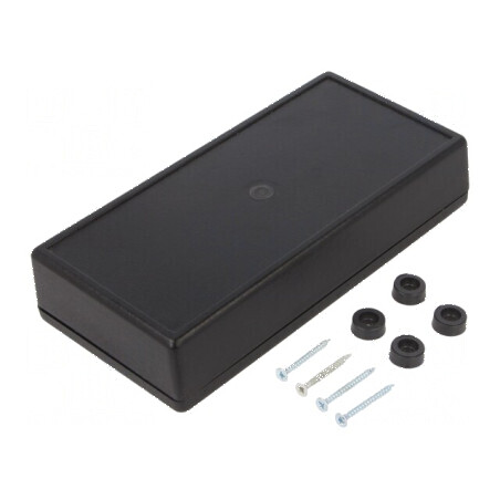 Carcasă universală ABS neagră 84mm x 170mm x 36mm | Electronic-mag.ro | Componente Electronice